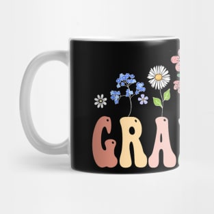 Grandma  Women Wildflower Floral Grandma Mug